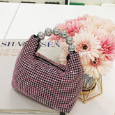 Livraison Sac à main complet en diamant Sac pour femme Sac à bandoulière avec chaîne et diamants